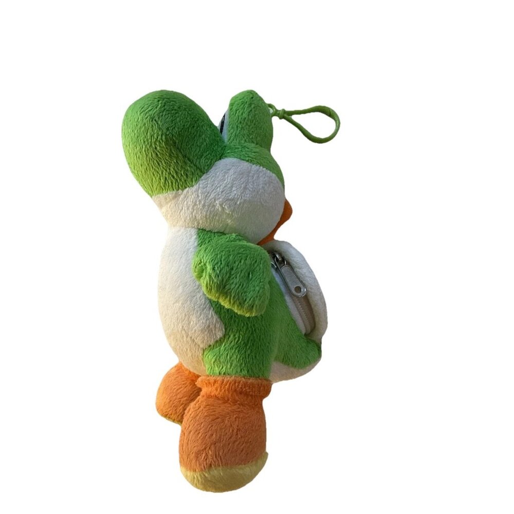 Nintendo Super Mario Bros  9" Plush Yoshi Stuffed Animal Toy Zipper Pocket Hang - Picture 2 of 9